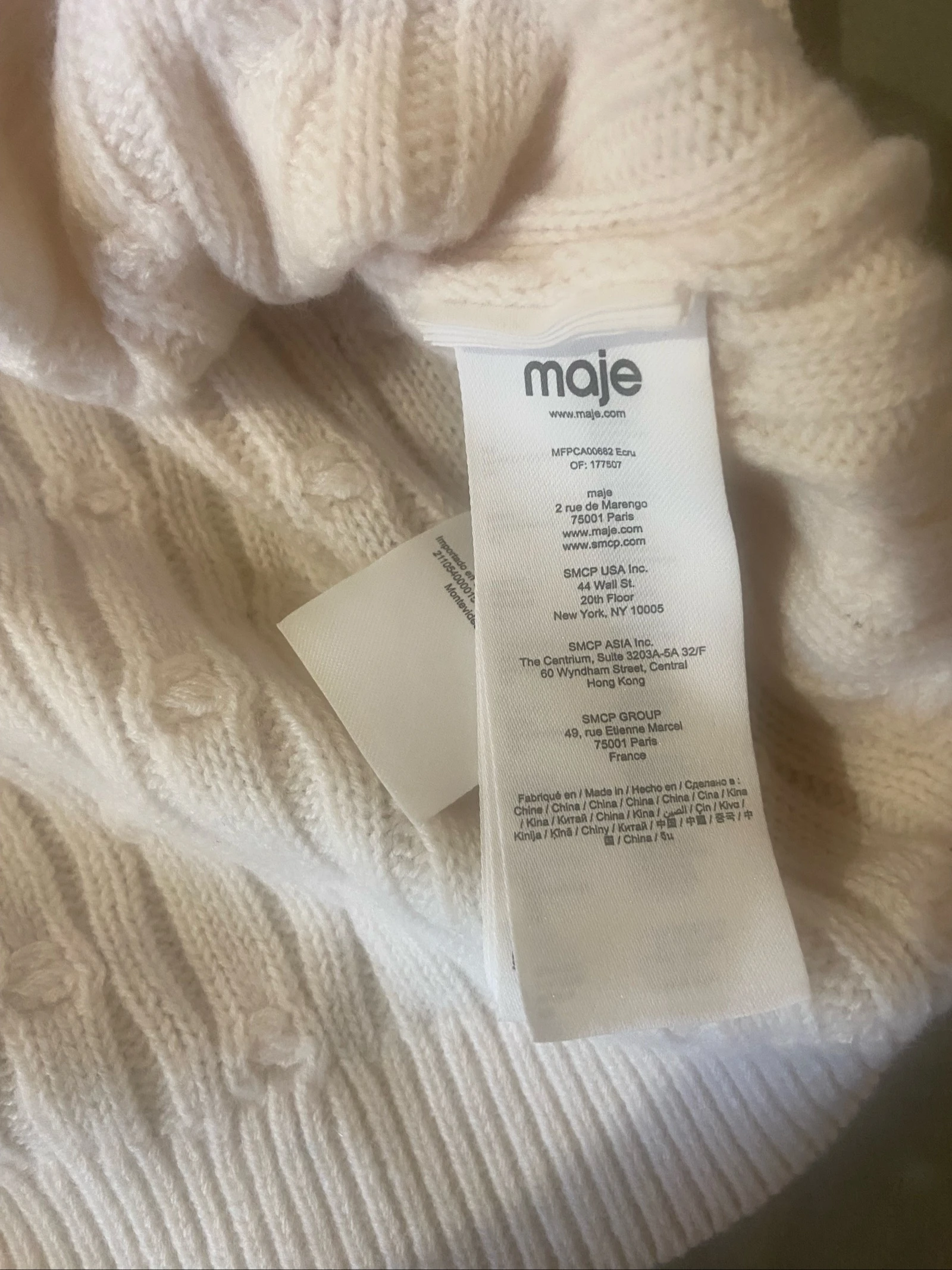 Cardigan de punto con cuello barco nuevo – photo 6